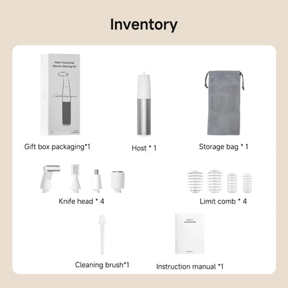 DOCOLAB Electric Razor Depilador Trimmer Shaver Epilator 4 In 1 Body Hair Removal Bekini Painless Cordless Gifts Men Women
