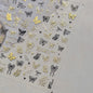 Shiny Jelly Butterfly Charming Golden Gradient Bowknot 5D Self Adhesive Nail Art Sticker Flower Petal Rhinestone Manicure Decals