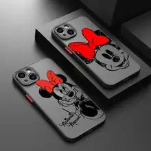 Cute Minnies Mouse Phone Case For iPhone 17e 17 16e 16 15 14 13 12 11 Mini Pro Air  Max XR XSMax 7 8 6 6s Plus Matte Clear Cover