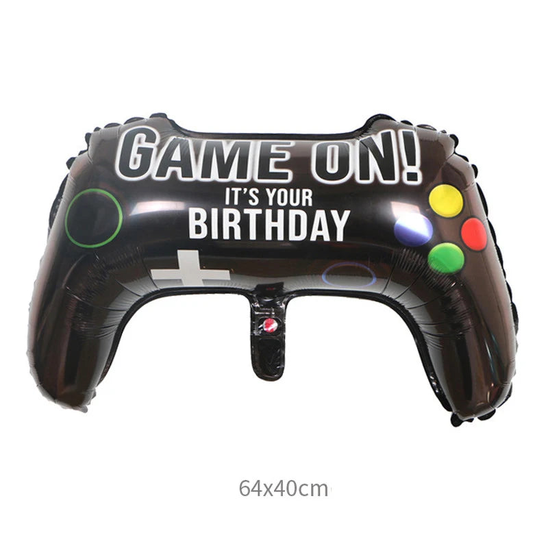 Video Game Controller Party Decoration Happy Birthday Gaming Gamepad Balloons Internet Celebrity Video Gamer Boys Party Supplies