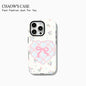 Fashion exquisite bow polka dot Phone Case for iPhone 17 16 15 14 13 12 11 Pro Max Air Plus Luxury Double-layer Back Cover
