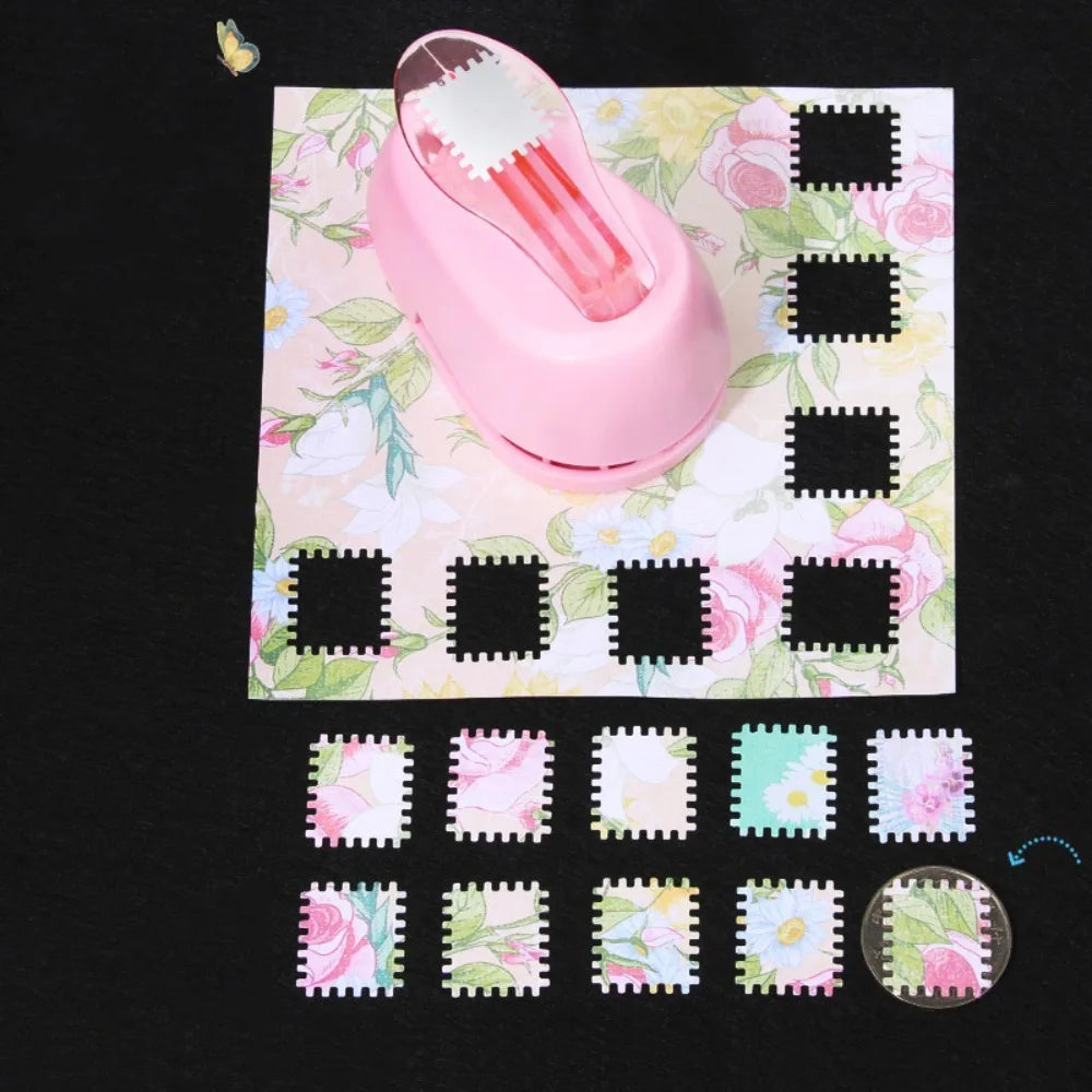 DIY Crafts Stamp Border Punch Handmade Labor-saving Stamp Embossing Machine Portable Embosser Stamp Toothed Puncher