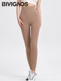 BIVIGAOS High-Quality Summer Sunscreen Shark Leggings Women Ultra-Thin High Elastic Nude Feeling Seamless Sport Fitness Leggings