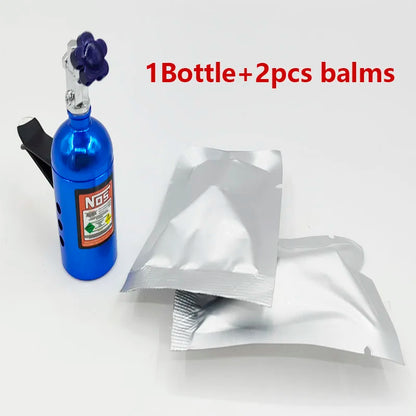 10pcs Balms Car Freshener Air Scent Solid Perfume Refill Bottle Nos Car Air Freshener Auto Outlet Perfume Flavoring Fragrance AC