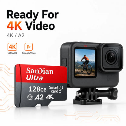 High-Speed Storge SD Card 128GB Original Micro TF Cards 256GB Class 10 Fast Transfer Memory Card for Phones/Digital Camera/PC