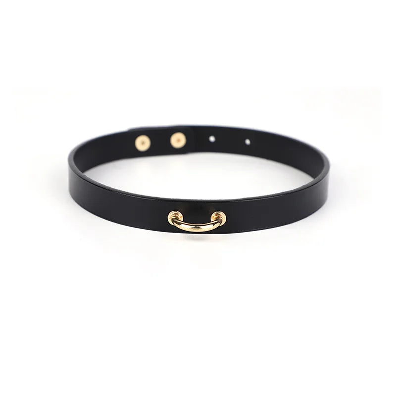 Genuine Leather Series Collar Slave Bed Neck Restraint Belt Strap BDSM Female Couple Bondage Erotic Fun Sex Toys Adult Games