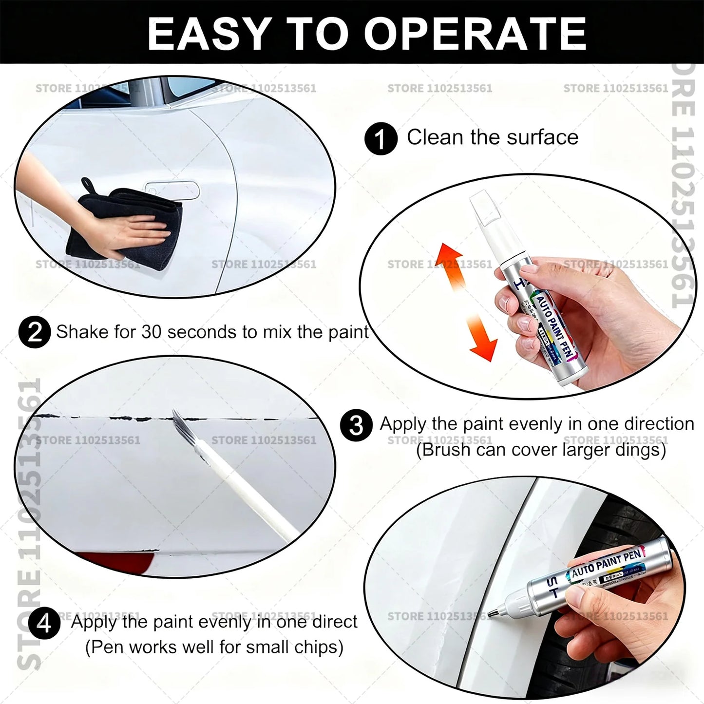 Car Paint Repair Pen For Chirey Chery Jetour X70 Touch Up Scratch Remover DIY Auto Accessories White 094 Brown Gray Blue 096