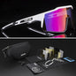 4 Lens Men Women Cycling Glasses Polarized Sport MTB Road Bike Goggles UV400 Bicycle Eyewear Fishing Running Driving Sunglasses