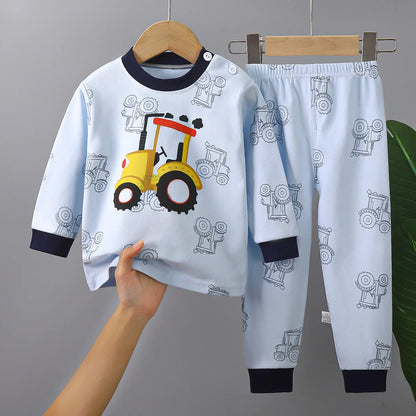 Children Sets Children's Clothing Boys Girls CottonAutumn winter Clothing Pants Sleepwear Underwear Christmas Gift Kids Clothes