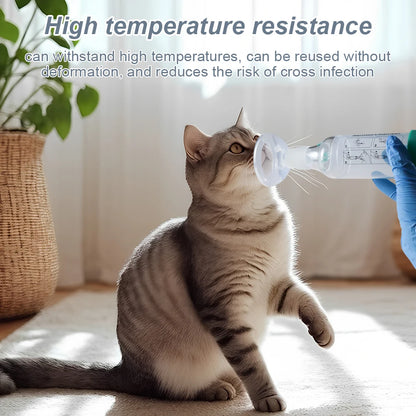 Silicone Mask Suitable For Pet Aerosol Chamber Medical Grade Silicon Soft And Non Hair Sticking For Cat Dogs Veterinary Supplies