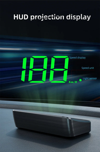  M2 Universal GPS HUD Car Speedometer Projector With Speed KMH Head Up Display Car USB Cable Plug & Play GPS & Beidou System