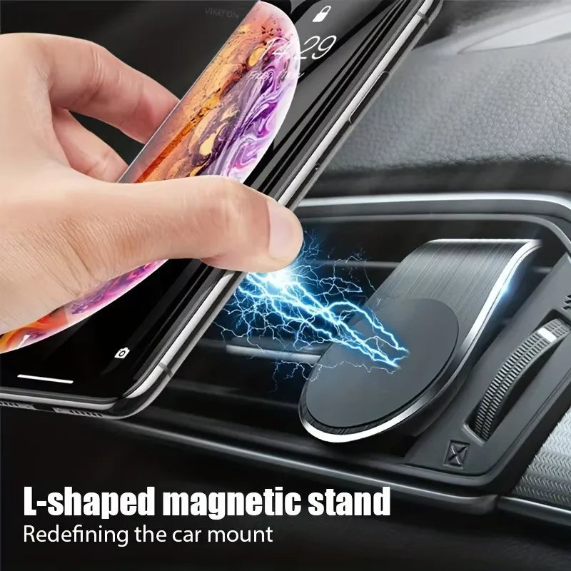 Universal Magnetic Car Phone Holder Mobile Mount - GPS Support Stand Compatible with iPhone 13 12 11 pro Max Huawei Xiaomi Samsu