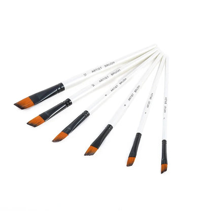 BOMEIJIA Paint Brushes Set Round Flat Angle Filbert Arylic Watercolor Oil Gouache Brush