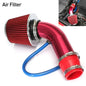 Car Modified High Flow Air Filter Mushroom Head Universal Air Filter 76mm Refitted Winter Cold Air Filter Intake Pipe Kit