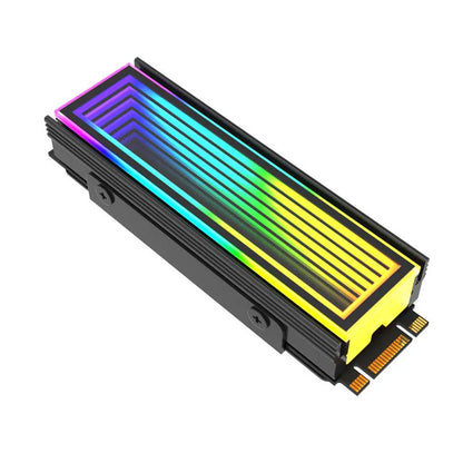 5V ARGB Sync Computer 2280 SSD M2 Radiator PC RGB M.2 Nvme Cooler Heatsink Endless Abyss Effect