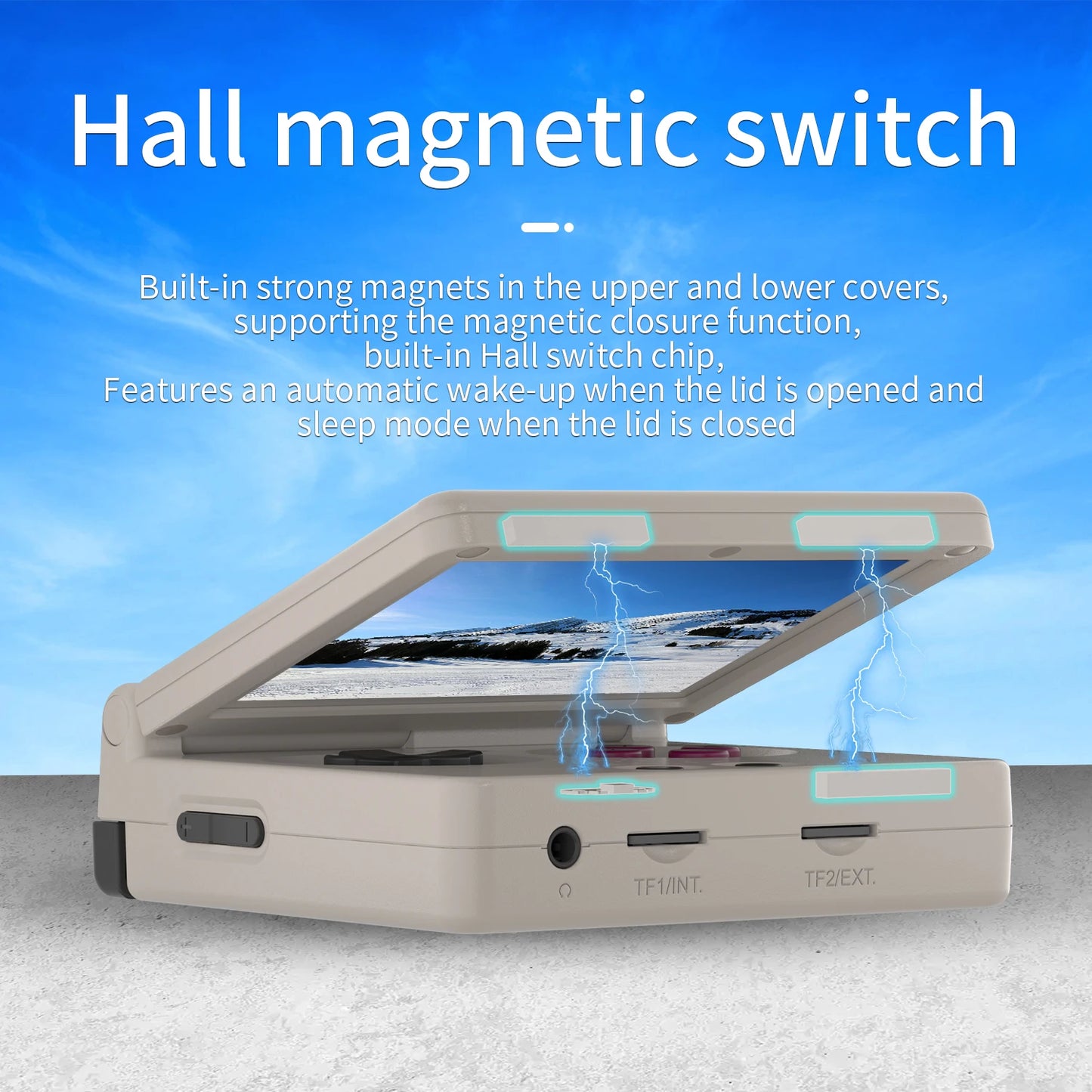 Anbernic RG35XXSP Flip Handheld Game Console 3.5'' IPS Screen Linux 64-bit 3300mAH E-book Support WiFi Streaming HD TV Out Gifts