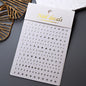 1pc Sliver Gold Star Nail Art Stickers Y2K Charms Self-Adhesive Sliders Laser White Chrome Gel Polish Decals Kawaii Accesories