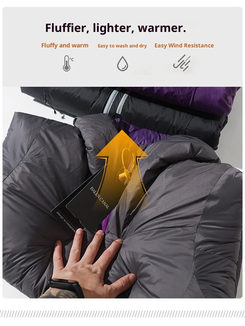 Windproof & Waterproof Winter Jacket  2025 Lightweight Abrasion-Resistant Parka with Hood Unisex Thermal Coat