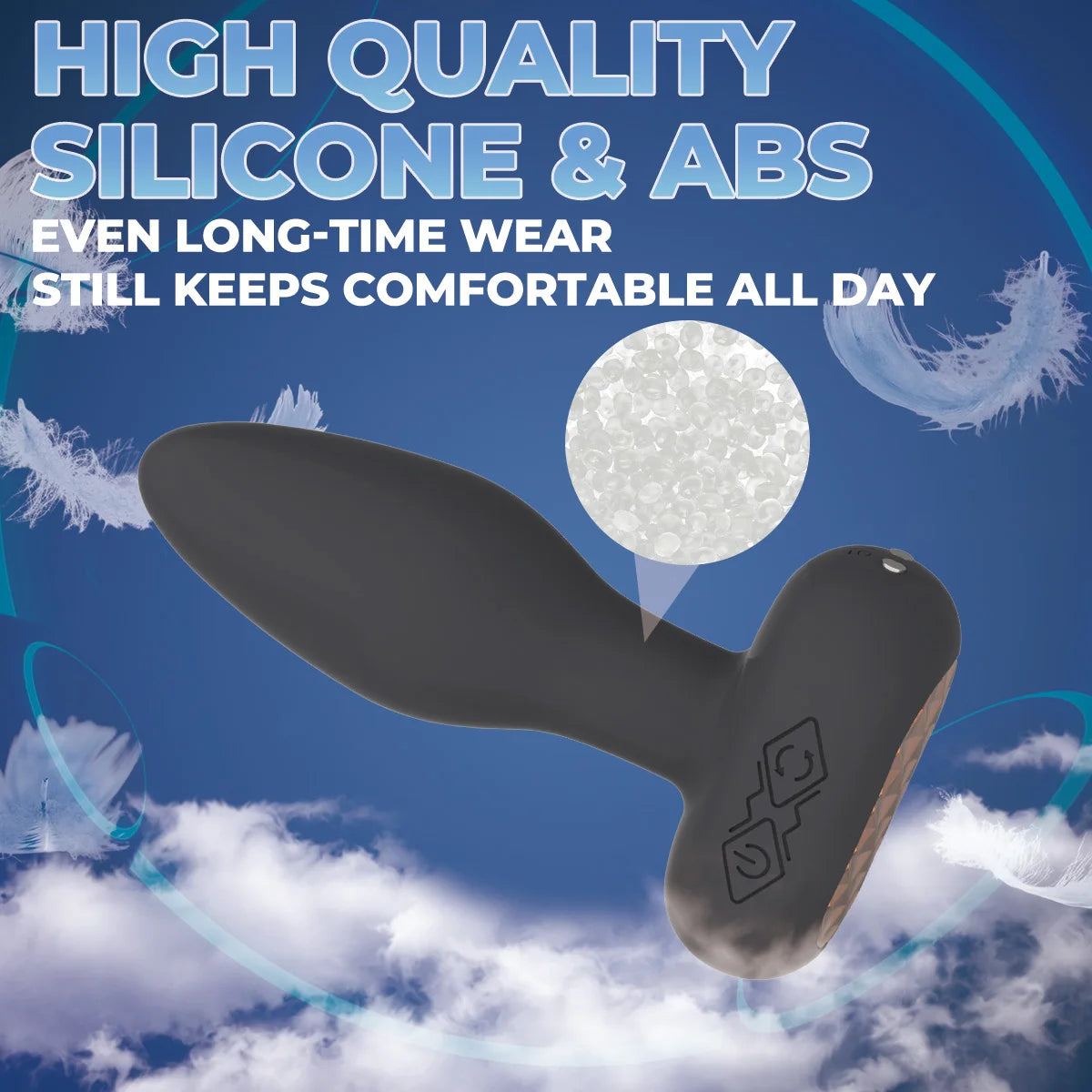 Anal Plug Adult Sex Toys with 10 Vibration & 6 Rotating Remote Control Vibrating Anal Butt Plug 360° Wiggles Prostate Massager