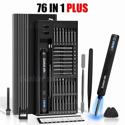 68 IN 1 Precision Electric Screwdriver Set 5 Levels Adjustable Comes Fill Light Professional Mobile Phone IPad Repair Tool
