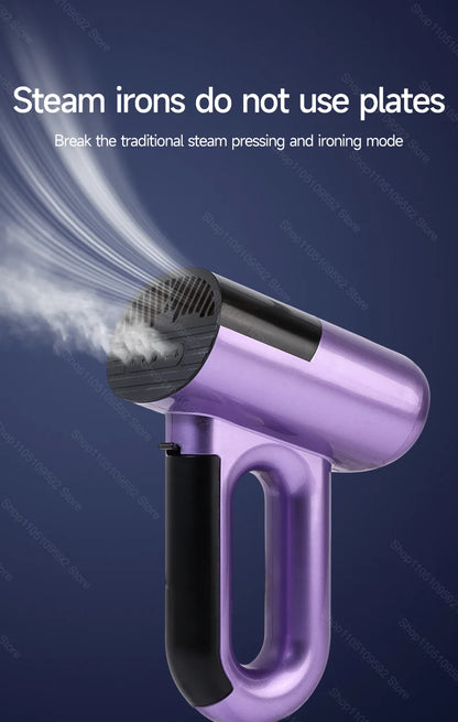 Handheld Powerful Adsorption Vacuum Steamer Iron 2 in 1 Steam Ironing Dry Ironing Garment Steamer Smooth Out Stubborn Wrinkles