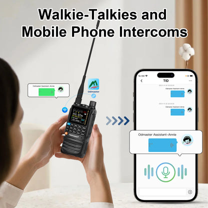 TIDRADIO H3 Plus Long Range Walkie Talkies Wireless Programming Air Band Long Range Tow Way Radio Frequency Copy Station