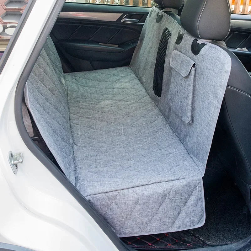 Universal Dog Car Seat Cover Waterproof Pet Car Seat Back Row Dog Pad Hammock Vehicle Rear Cover Cushion for Dogs Safety Pad