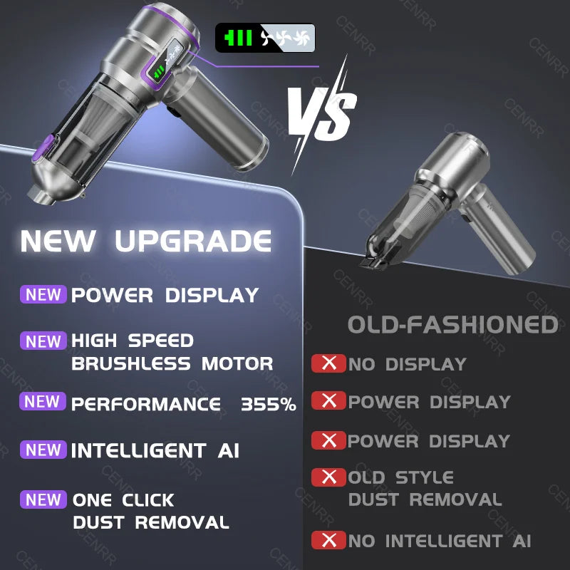 Car Vacuum Cleaner Mini Powerful 998000PA Portable Home Appliance Handheld Blower  Vacuum Cleaner for Car Cleaner