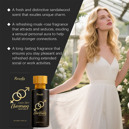 Pheromone Charming Perfume Spray of Man to Attract Woman,Seductive Sandalwood Musk Rose Fragrance Mist,Flirting Dating Scent