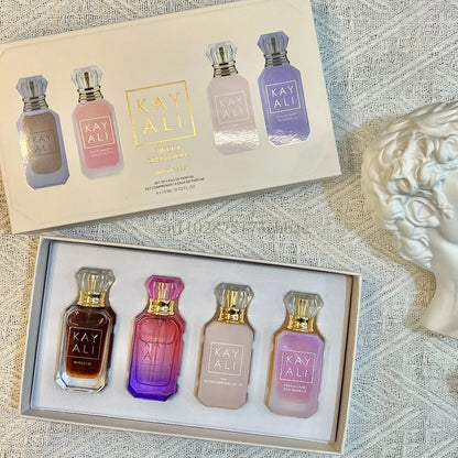 KAYALI 4x10ml Mini Perfume Set Vanilla Oud Floral Fruity Oriental Long Lasting Unisex Eau De Parfum Travel Gift Set Luxury