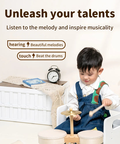Kids Drum Set Musical Toys for Boy Girl Music Toys Educational Percussion Toy Kids Musical Instruments