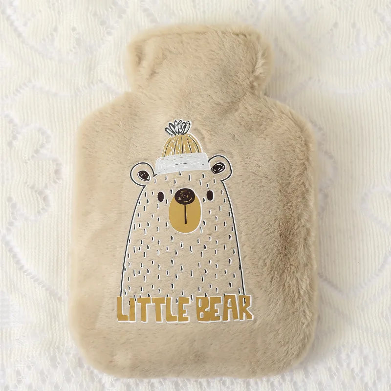 250/500ML Warm Hot Water Bottle Bag Girl Warm Belly Warmer Filled Mini Explosion-proof Portable Winter Reusable Cute Hand Warmer
