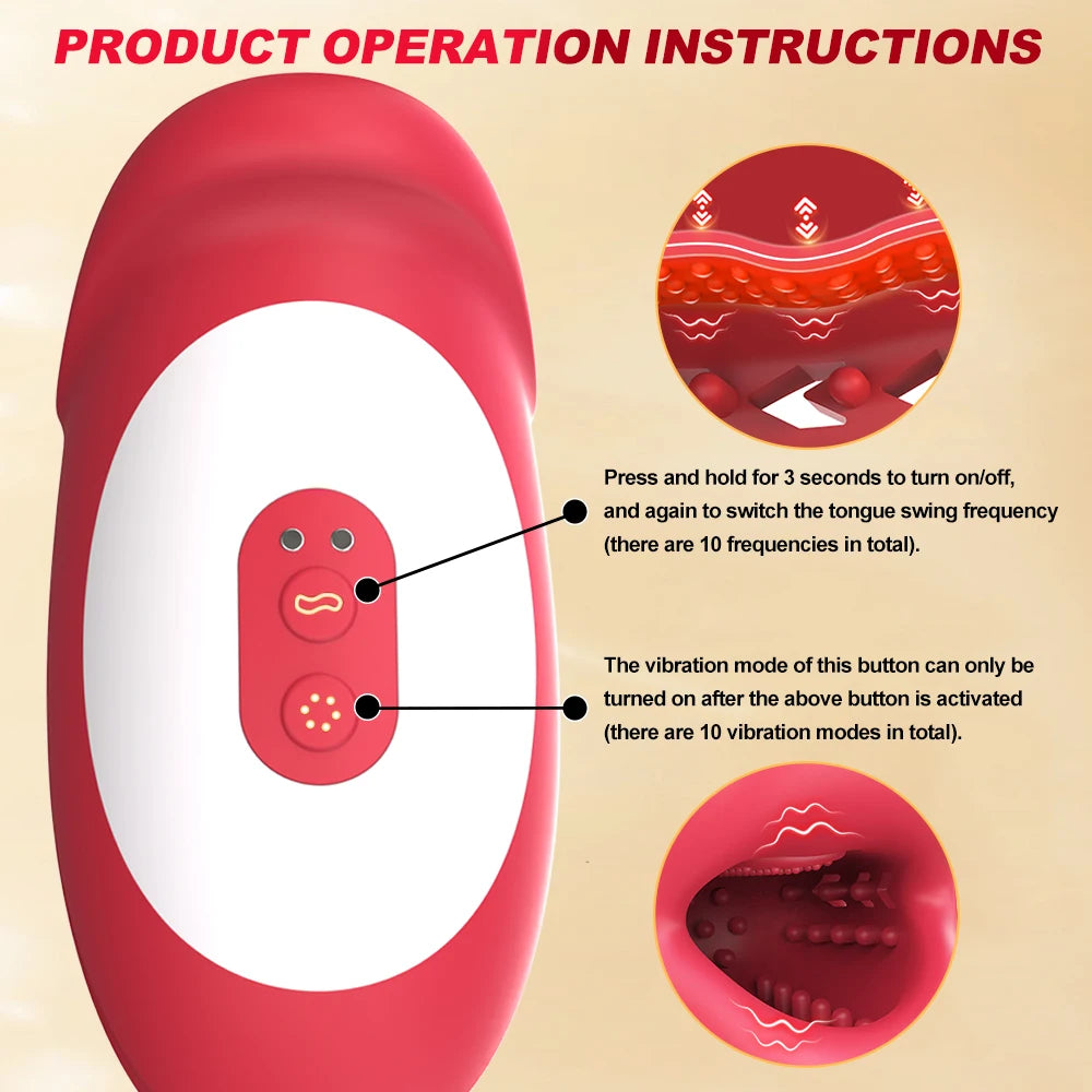 10 Speed Electric Vibrator Male Masturbator Coupler Vacuum Oral Sex Dildo Cup for Penis Trainer Delay Endurance Adult Sex Toys