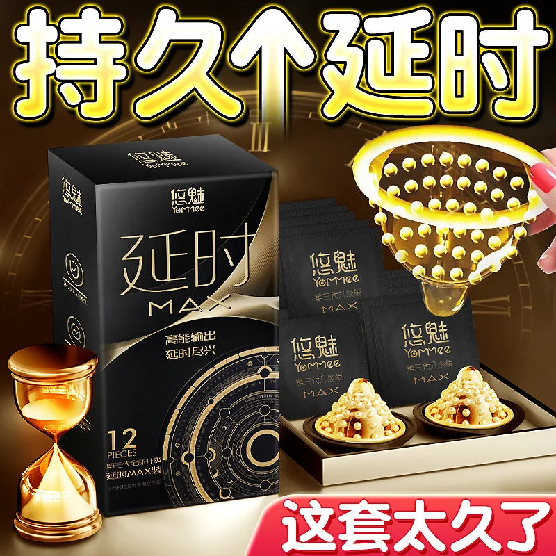 10pcs Lasting Plus Condom Sex Toys For Adult Men Delayed Ejaculation Penis Sleeves Ultra Thin Rubber Condoms Hotel Sex Products