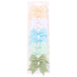 10Pcs/Set New Cute Solid Ribbon Bowknot Hair Clips for Baby Girls Handmade Bows Hairpin Barrettes Headwear Baby Hair Accessories