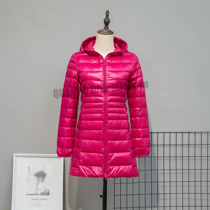 Women Spring/Autumn Ultra Lightweight Quilted Jacket 2023 New Woman Water and Wind-Resistant Big Size women Hoodies coat