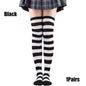 Color Striped Stockings Japanese Over Knee Socks Fashion Women Keep Warm Soks Sexy Slim Long Socks Hosiery JK Cosplay Lolita Y2k