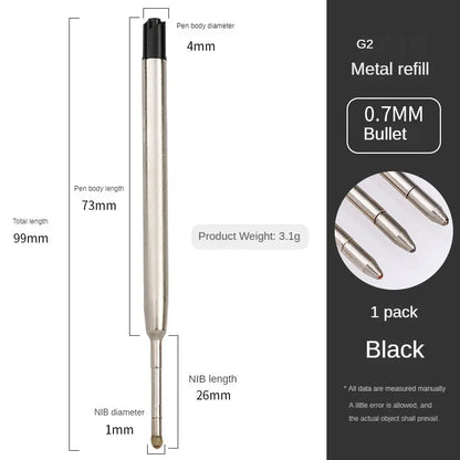 5/10/20pcs L:3.9 In Ballpoint Pen Refills for Parker Pens Medium Point blue red Black Ink Rods for Writing Office Stationery