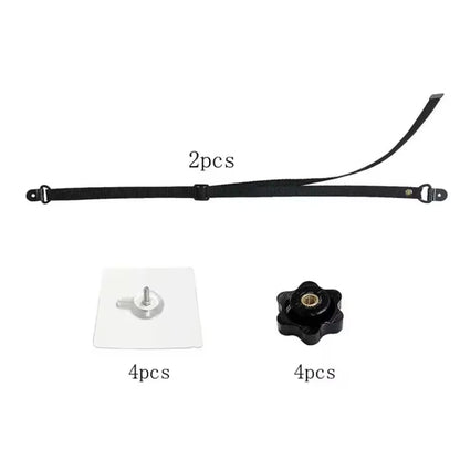 2 Pcs  Adjustable TV Safety Straps,No-Drill Adhesive Anti-Tip Furniture Anchors For Baby Proofing,Flat Screens Fix To Wall