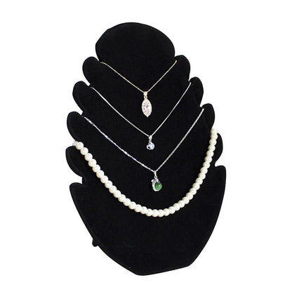 High-grade Velvet Necklace Display Stand Jewelry Showing Board Pendant Organizer for Jewellry Store Display Stand