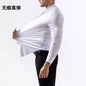 100KG Non-Iron Four-way High Stretch Men's Long Sleeve Shirt Silky Soft Sommth Blue Black Business Party Wedding Male Clothing