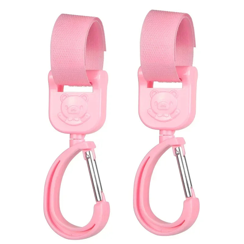Universal Outdoor Stroller Accessories Baby Pram Hooks Rotate Hanging Bag 360 Degree Cart Organizer Storage Bag Hanger