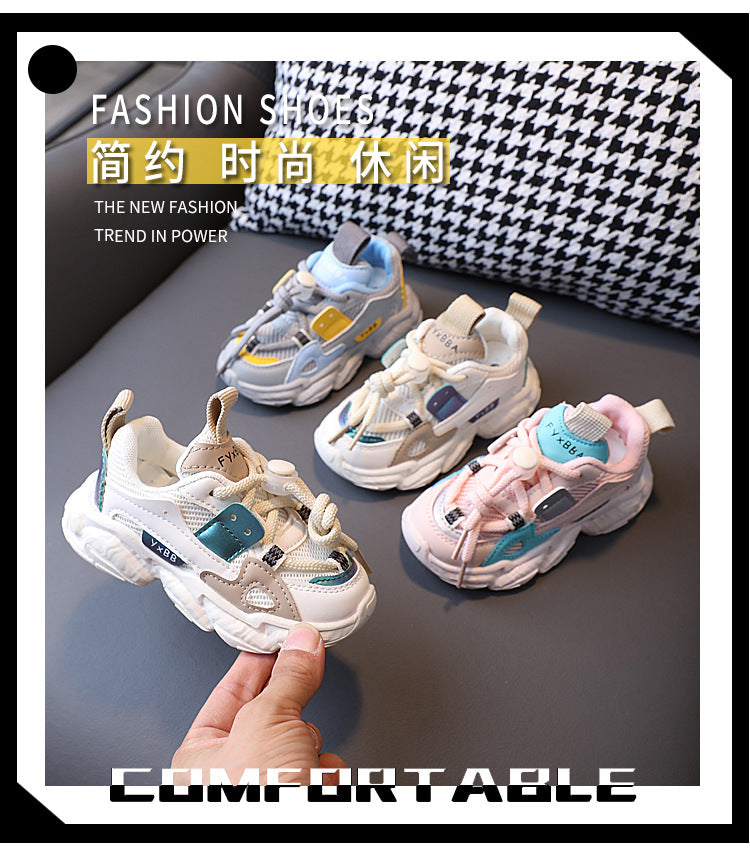 Size 21-36 Baby Toddler Shoes For Boys Girls Breathable Mesh Little Kids Casual Sneakers Non-slip Children Sport Shoes tenis