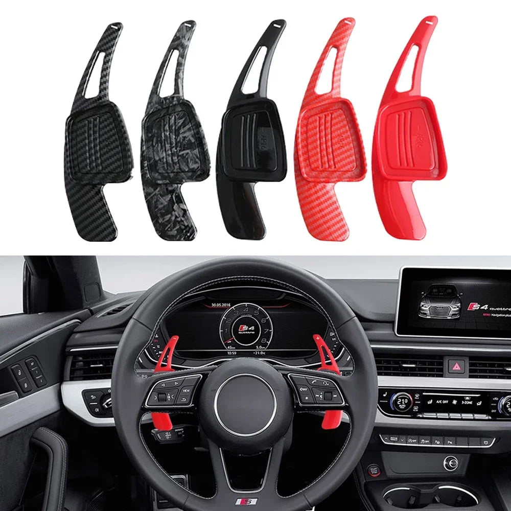 For Audi A3 A4L A5 A8 S3 S5 SQ5 Q7 R8 TT TTS Auto Steering Wheel Rear Shift Paddle Car Shift Equipment Semi Automatic Clutch Red