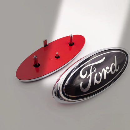 FIAT Abarth ForFord 145MM 4-Pin Car Emblem Hood Front Bonnet Grill Rear Trunk Badge Front Hood Emblem Bonnet Rear Trunk Badge