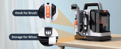 Spot Cleaner 400W-750W 9/15KPa Handheld Carpet Cleaner for Sofa Curtain Spray Suction Integrated Machine Household Clean Machine