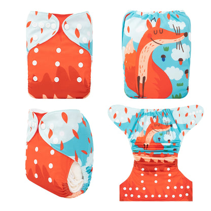 U Pick ALVABABY Digital Position Cloth Diapers Baby Reusable Modern Cloth Nappy for Baby with 1pc Microfiber Insert