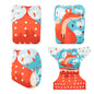 U Pick ALVABABY Digital Position Cloth Diapers Baby Reusable Modern Cloth Nappy for Baby with 1pc Microfiber Insert