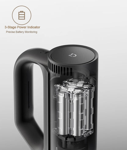 MIJIA Car Vacuum Cleaner 21kPa Suction,2400mAh Battery,Type-C Fast Charg,150mL Dust Cup,For Home Wireless Vacuum Cleaners
