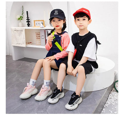 JIMITU Children Sneakers Breathable Mesh Kids Girls And Boys Casual Shoes Rubber Sole Summer Autumn Toddlers Tennis 3-6y
